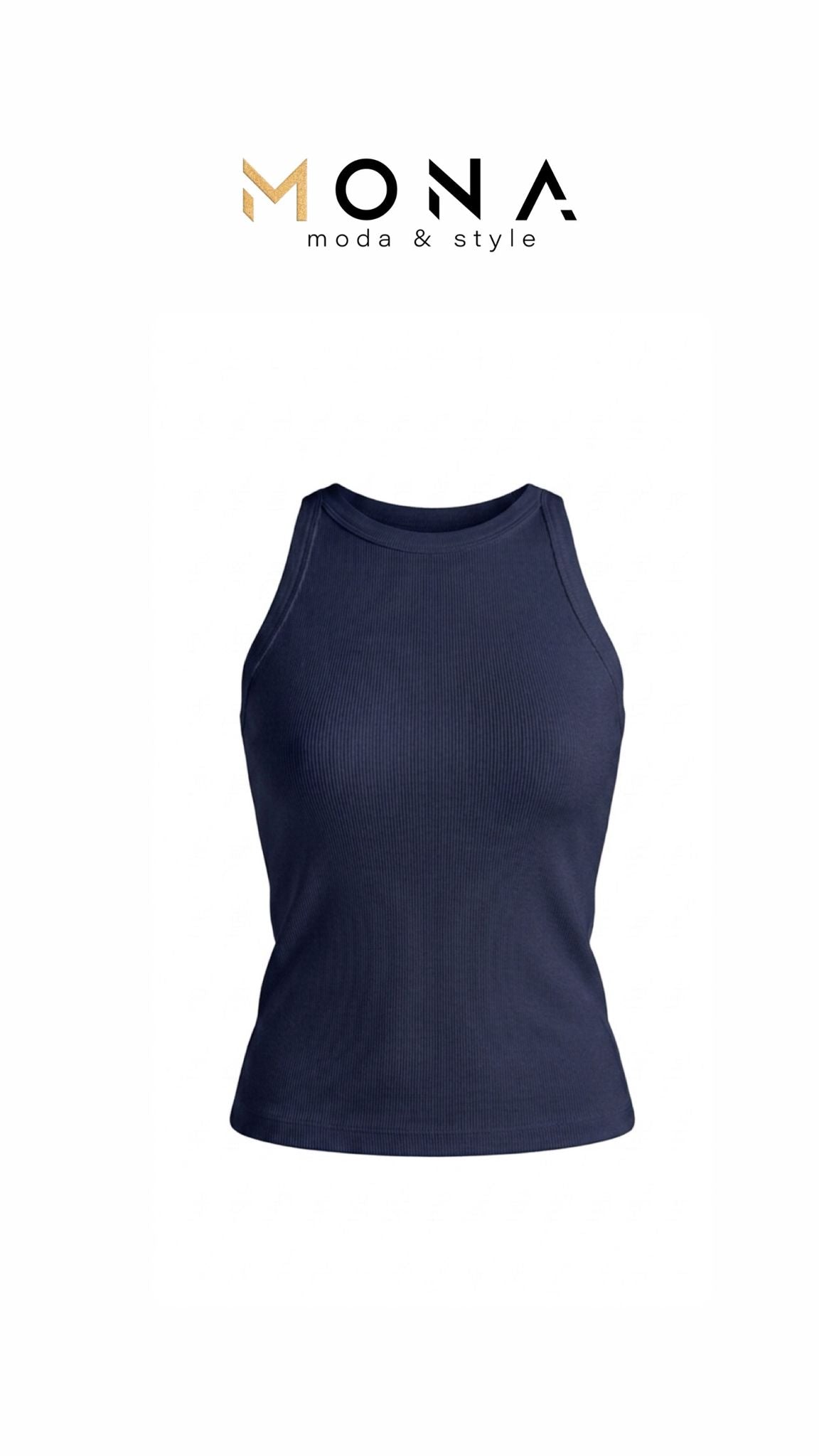 Minimal Ribbed Tank Top