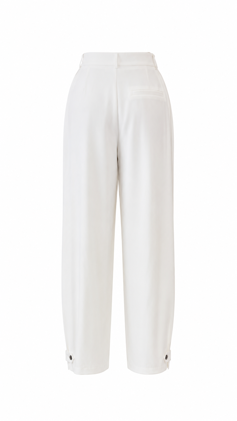מכנס לבן קלאסי בגזרת wide leg