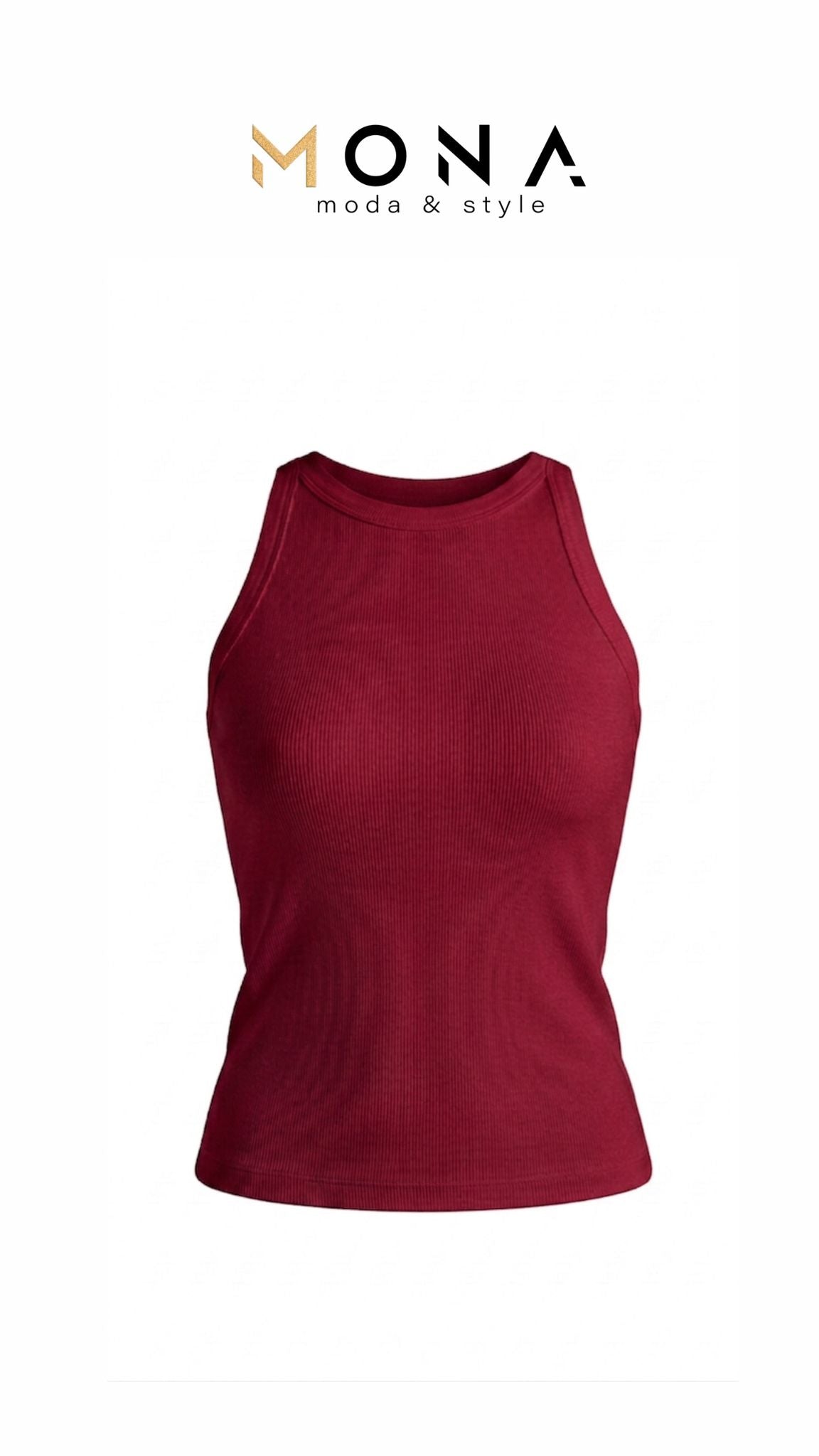 Minimal Ribbed Tank Top
