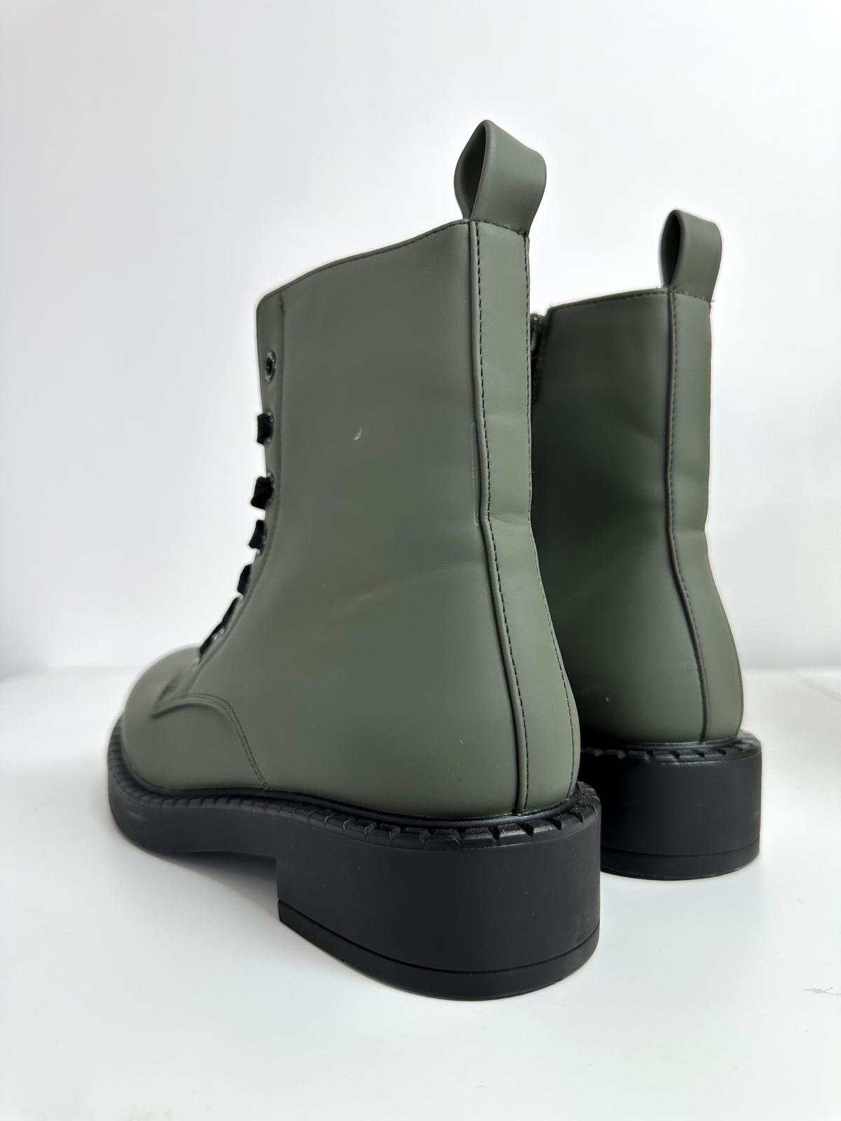 Classic Matte Lace-Up Boots