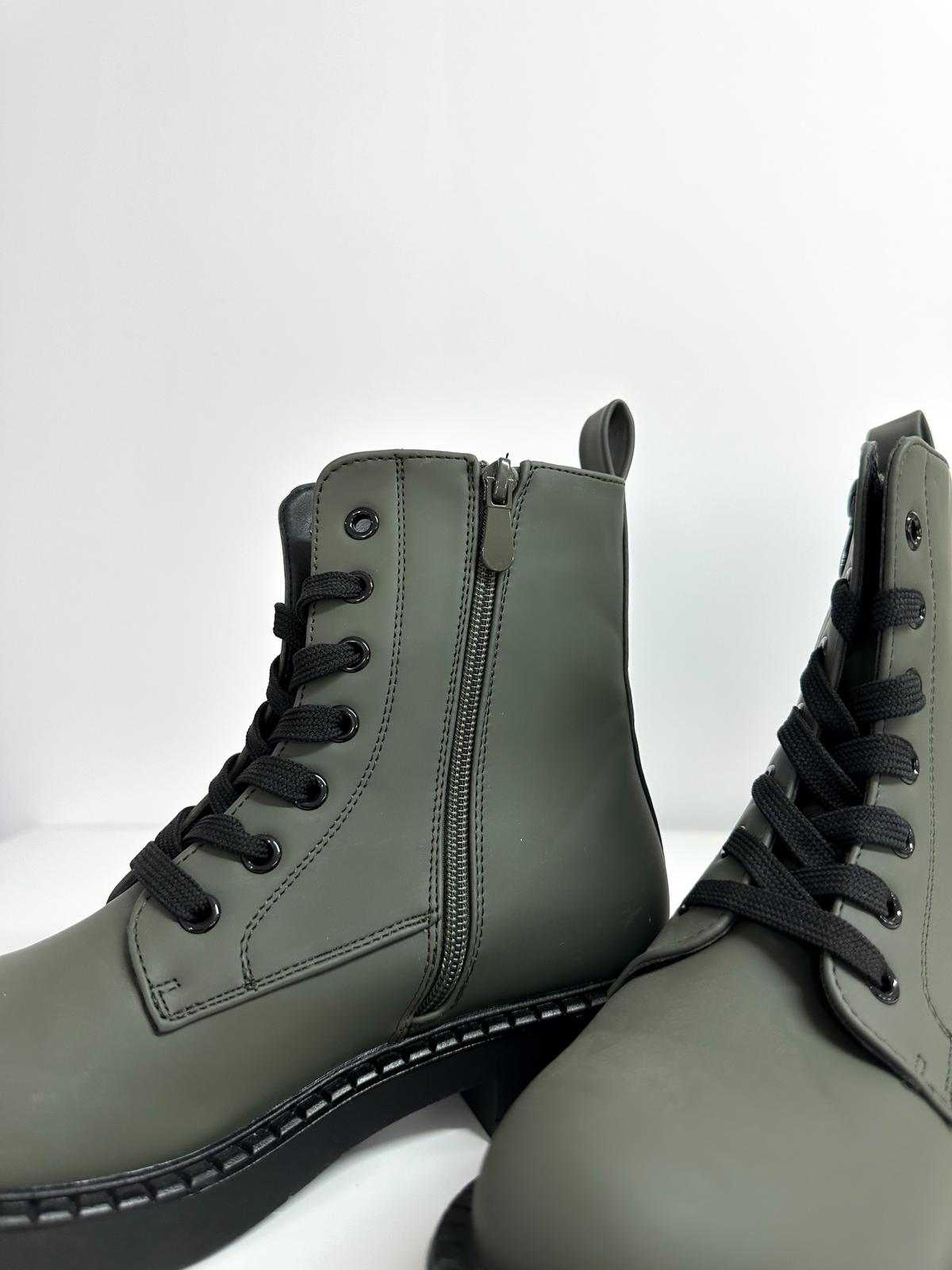 Classic Matte Lace-Up Boots