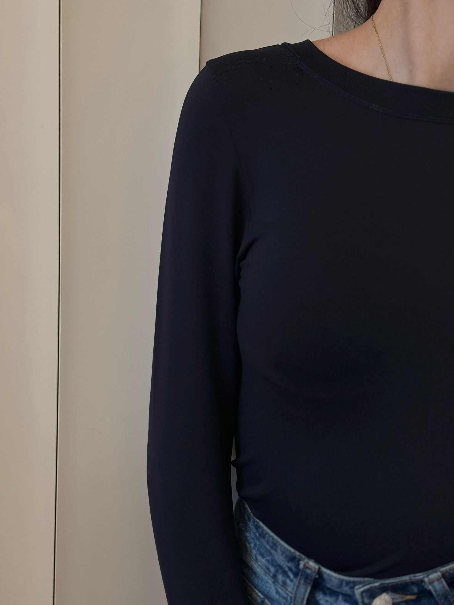 Long Sleeve Seamless Fitted Bodysuit