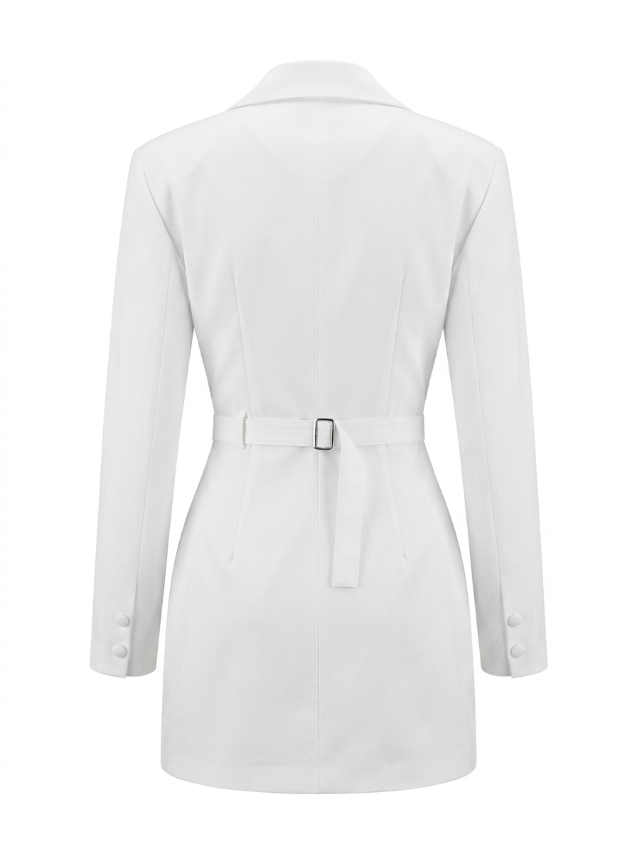 Structured White Blazer