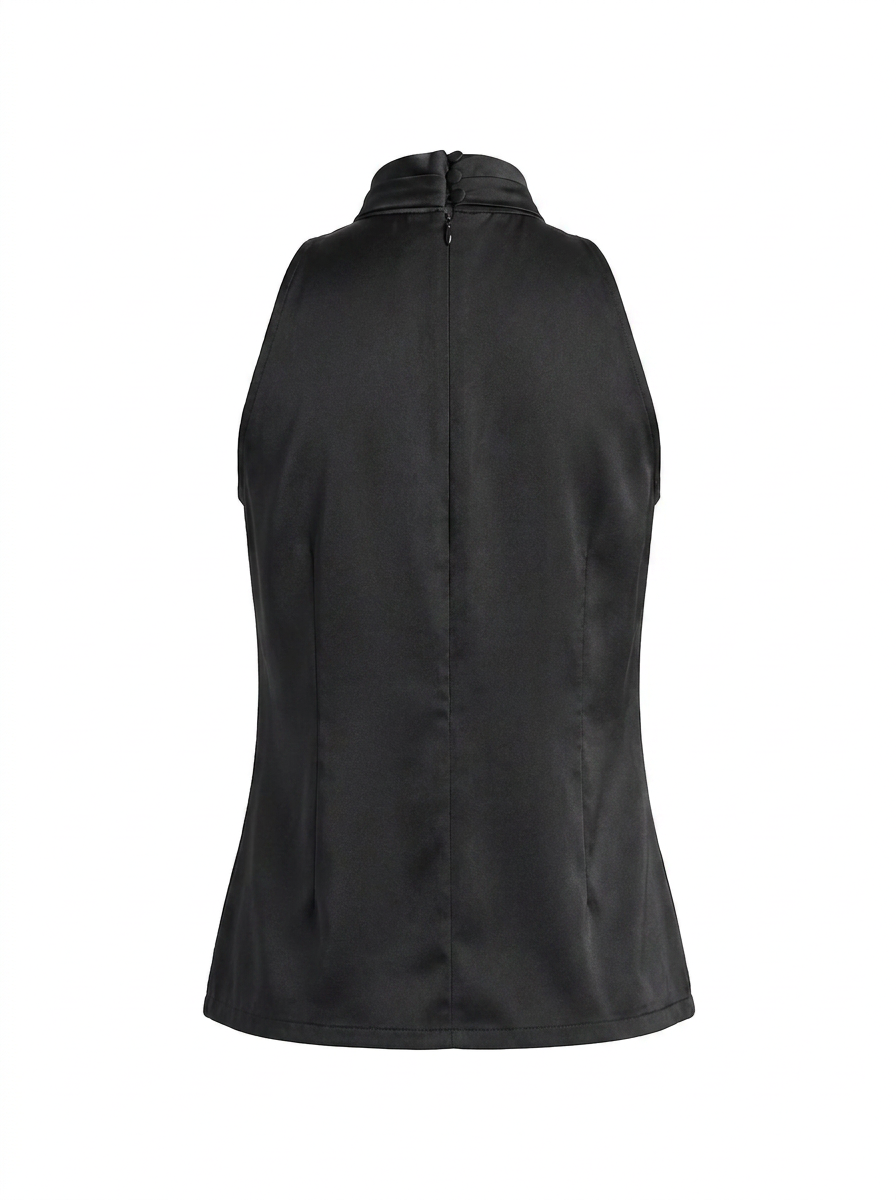 The Asymmetric Cutout Halter Blouse