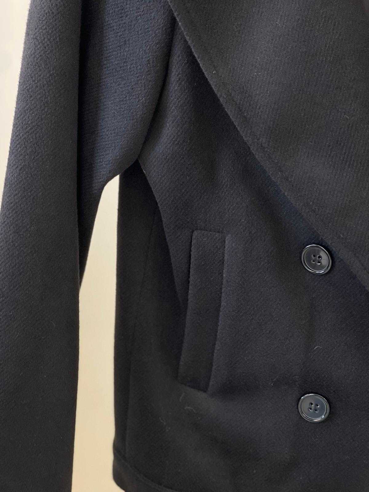 Double-Breasted Tailored Black Blazer
