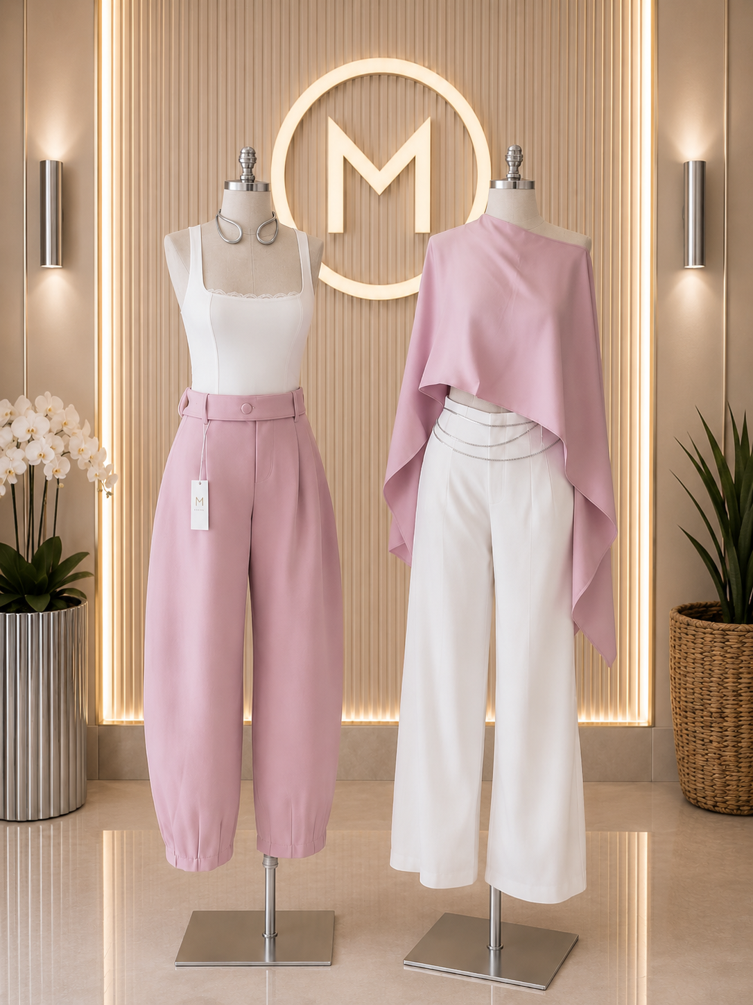 White& pink