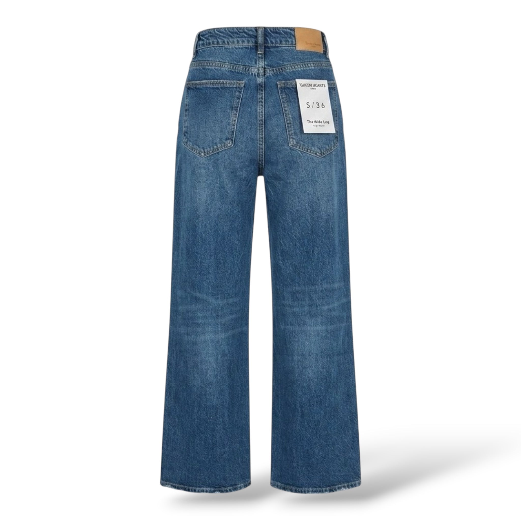ג׳ינס רחב לנשים בגזרה גבוהה | Wide Leg