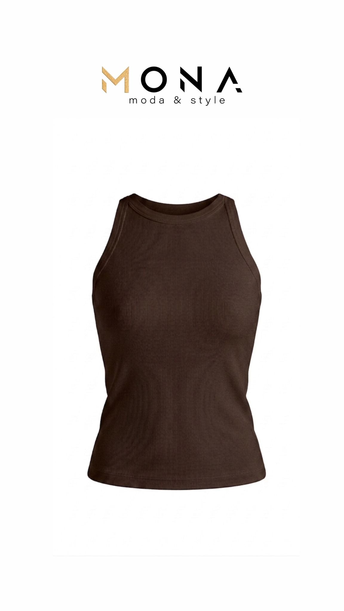 Minimal Ribbed Tank Top