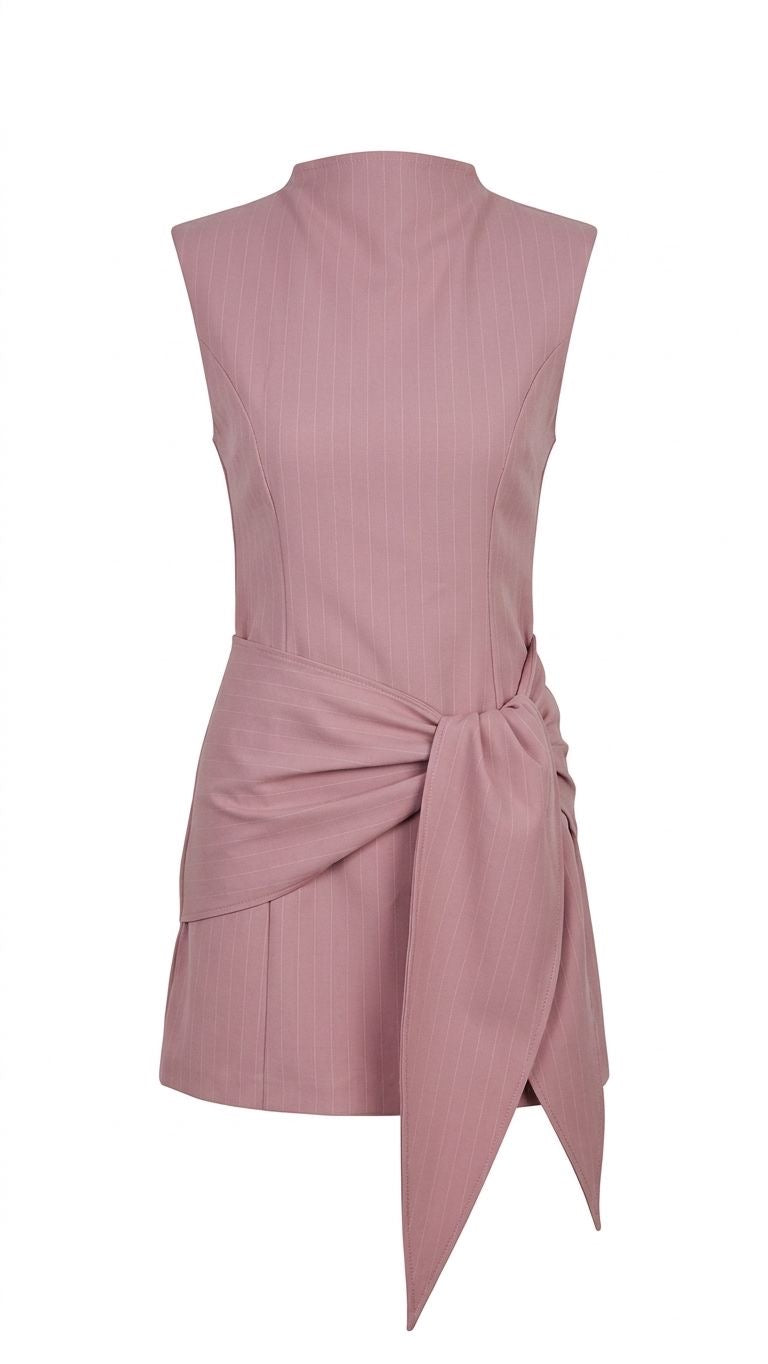 Women’s Mini Dress with Side Tie Detail