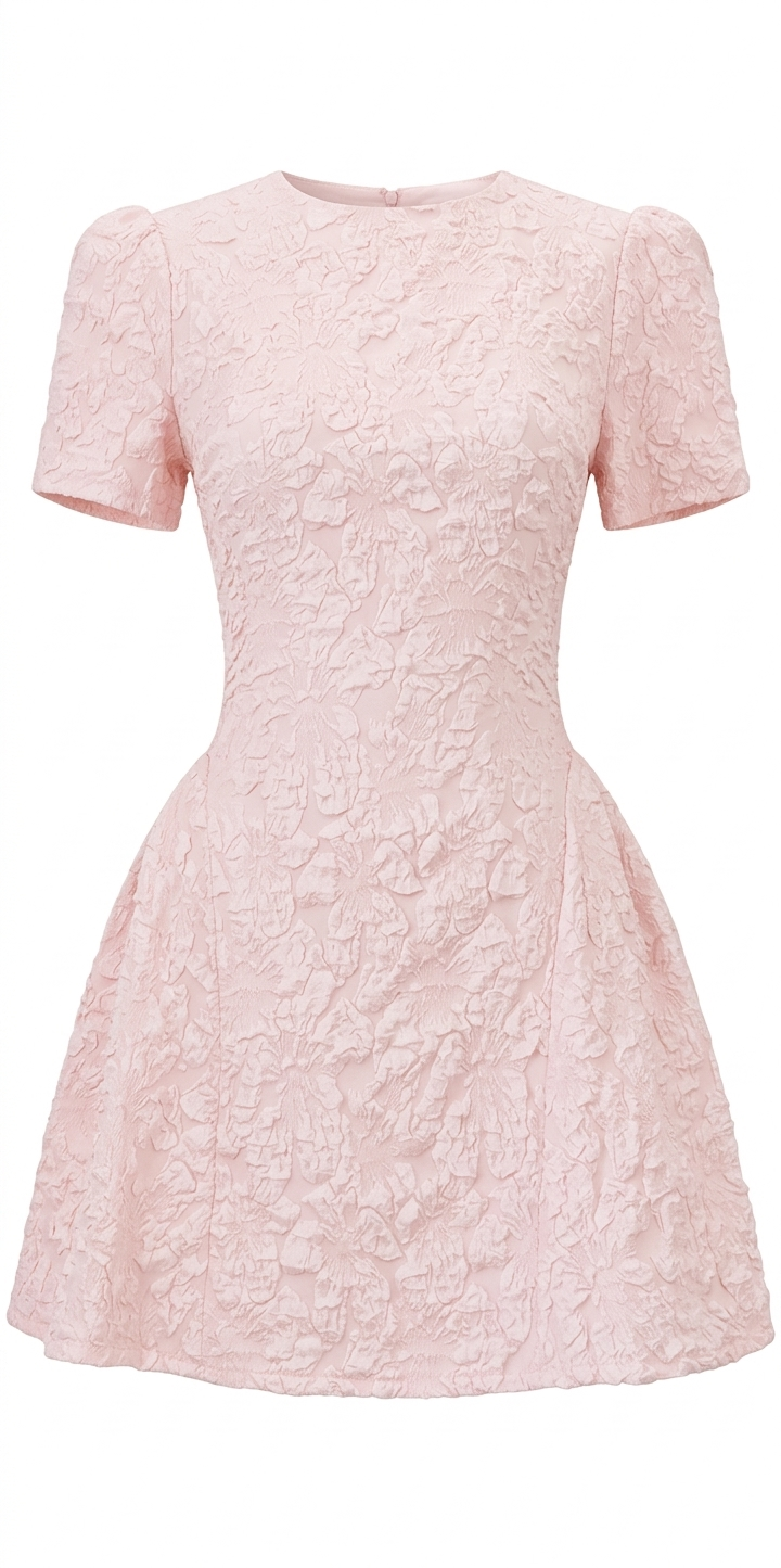 שמלת מיני עם טקסטורה