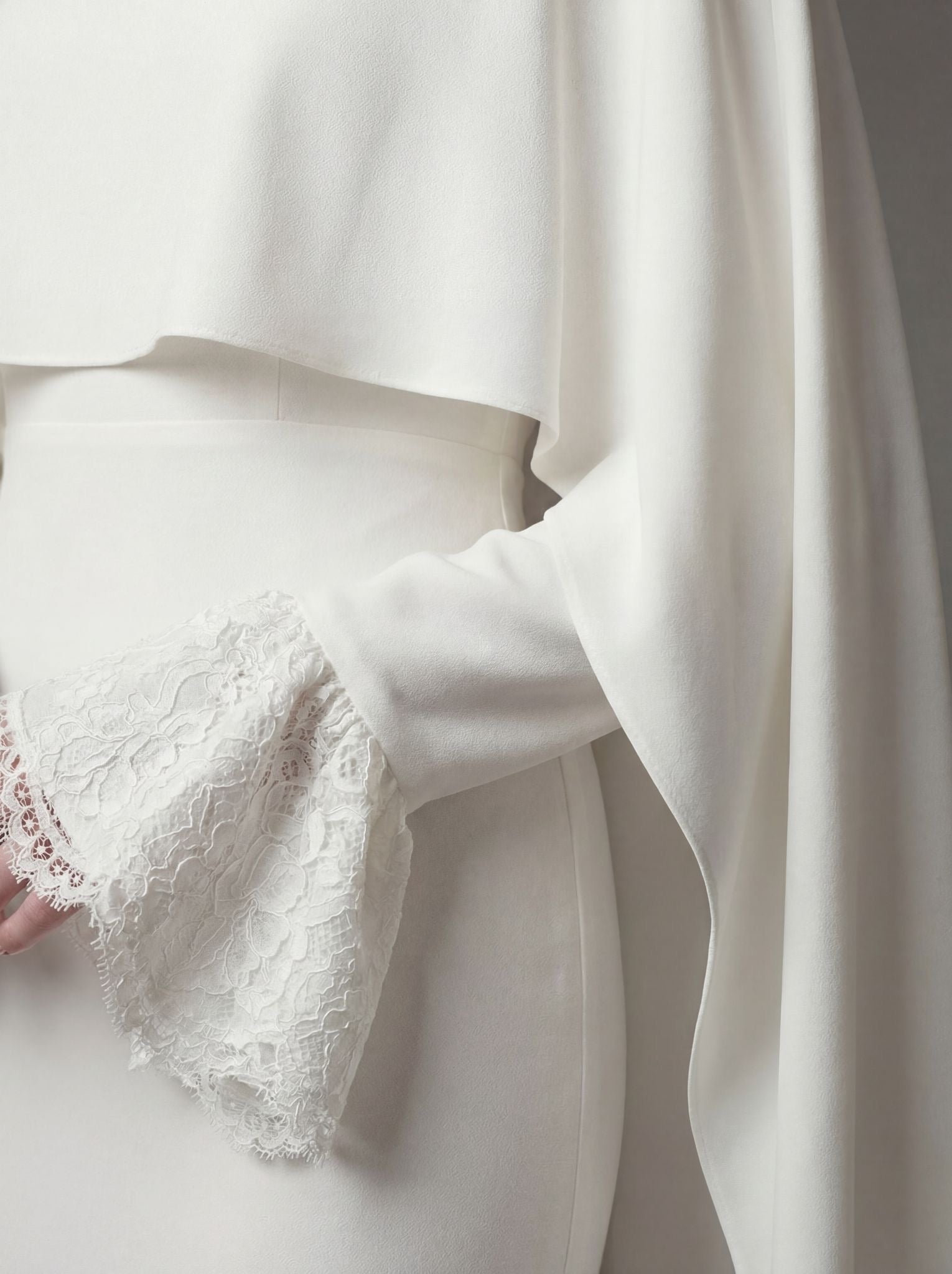 White Lace Wedding Gown