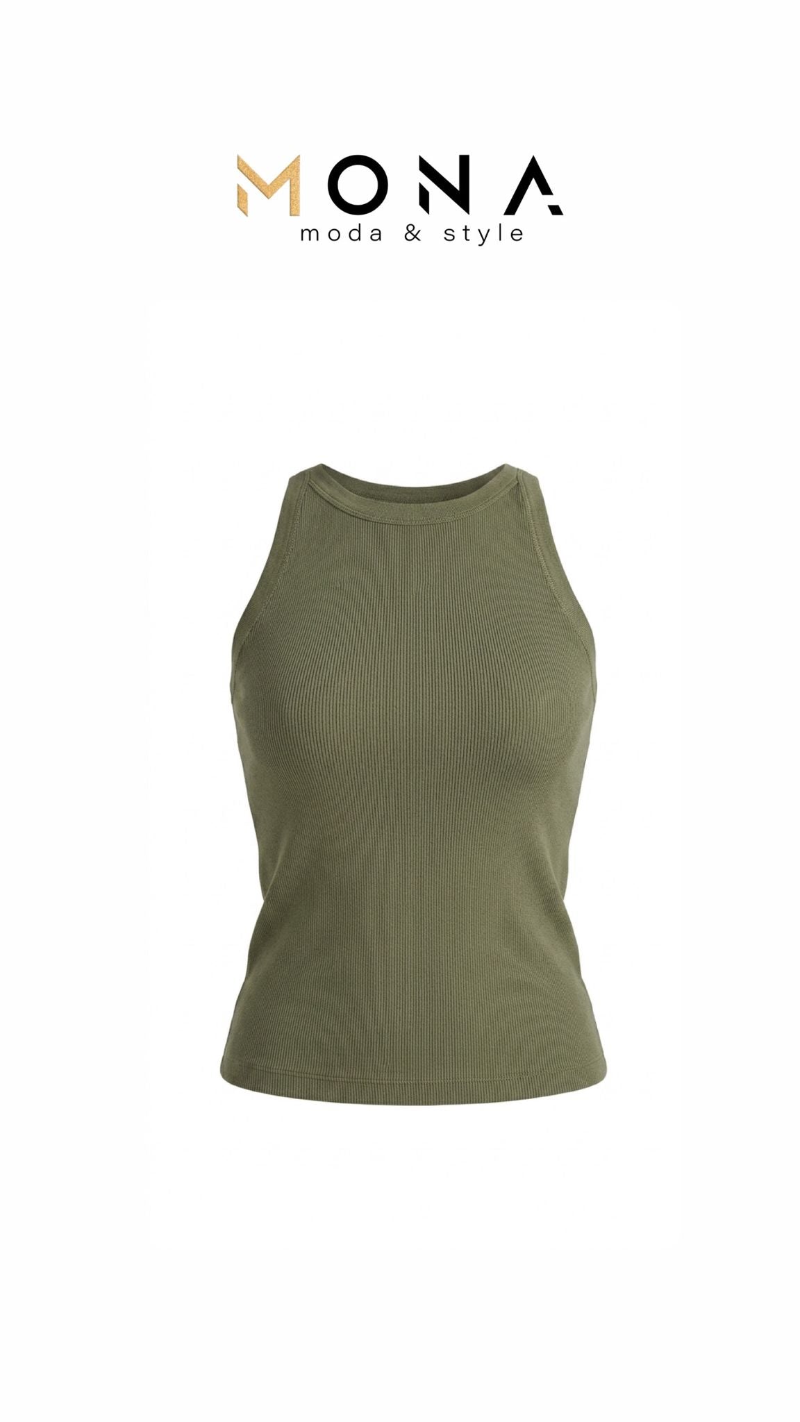 Minimal Ribbed Tank Top