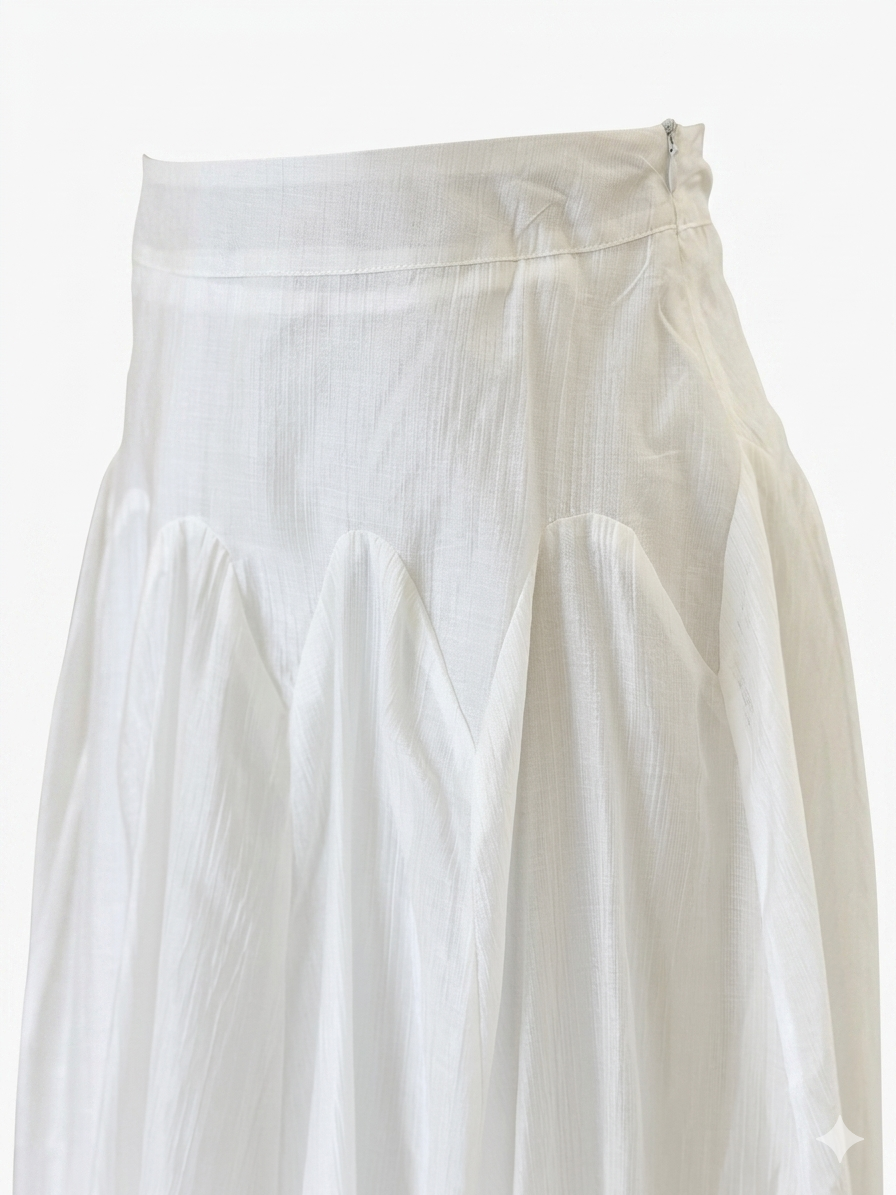 Flowy Maxi Skirt with Elastic Waist