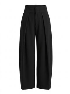 Balloon-Cut Trousers with Pleats